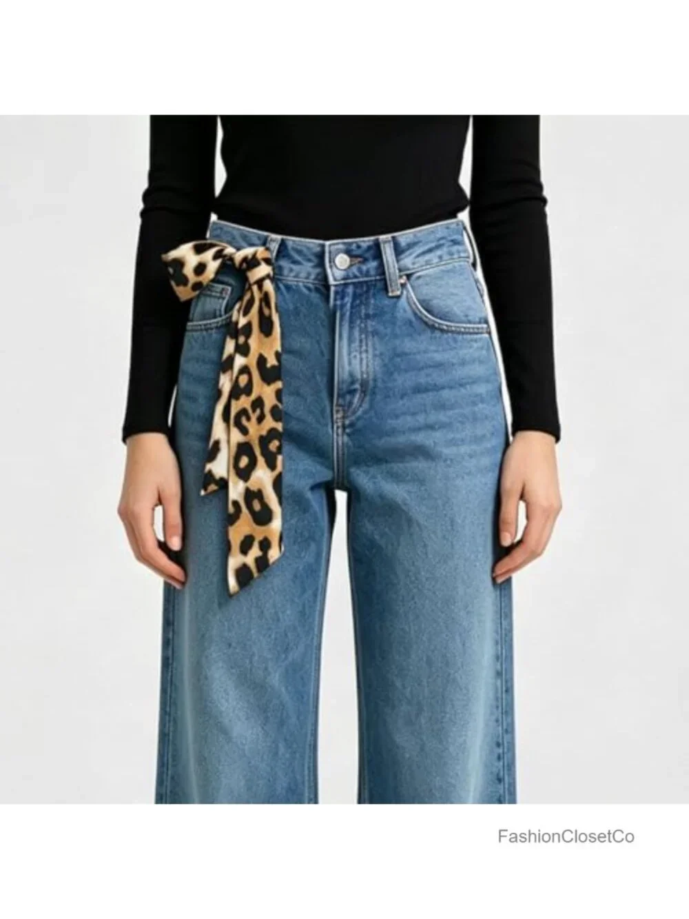 Women's Satin Feel Polyester Skinny Neck Scarf Versatile Fashion Accessory
